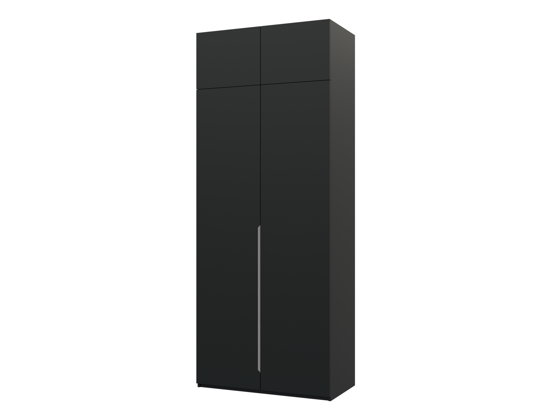 Распашной шкаф Пакс Альхейм 22 black (silver) ИКЕА (IKEA) изображение товара