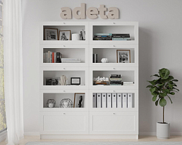 Изображение товара Книжный шкаф Билли 376 white ИКЕА (IKEA) на сайте adeta.ru