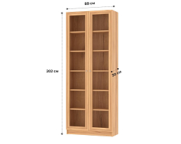 Изображение товара Книжный шкаф Билли 336 oak gold craft ИКЕА (IKEA) на сайте adeta.ru