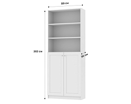 Изображение товара Книжный шкаф Билли 350 white ИКЕА (IKEA) на сайте adeta.ru